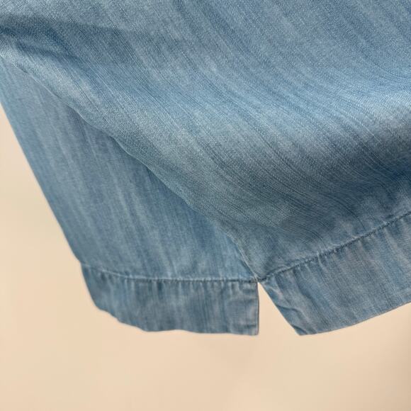 HAVEN WELL WITHIN x TALBOTS Tank Size XXL Chambray Sleeveless Tencel Cropped NWT - Picture 9 of 13